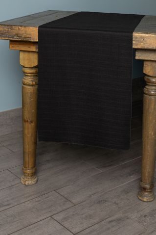 Jute Black Jute table runner